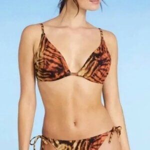 Set shade & shore underwire bikini swim top top 34C bottom siz3 M (8-10)